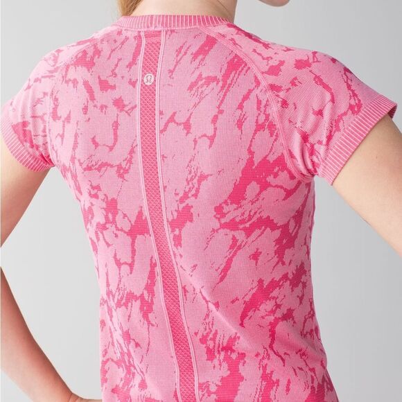 Lululemon Swiftly Tech Short Sleeve Crew Pink Size 6 - Picture 2 of 9